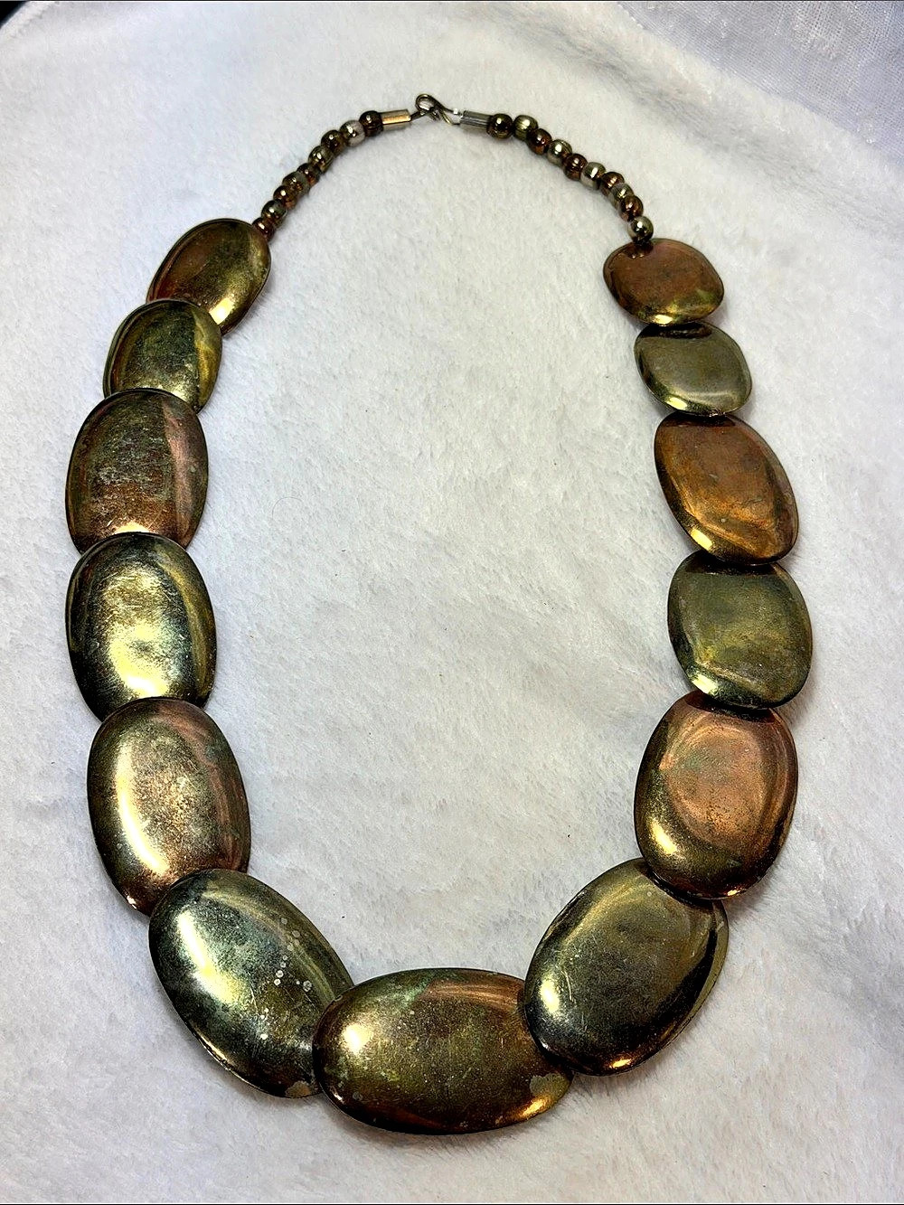 Vintage Multicolor Statement Bead Necklace